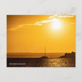 Chase Way Sunset Prudence Island Briefkaart
