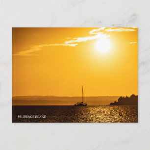 Chase Way Sunset Prudence Island Briefkaart