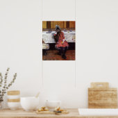 Chase - Young Girl on Ocean Steamer 1883 Poster (Keuken)