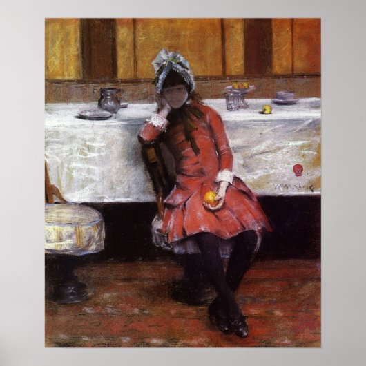 Chase - Young Girl on Ocean Steamer 1883 Poster (Voorkant)