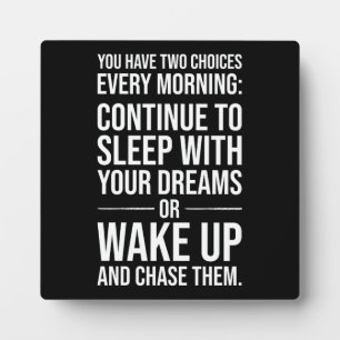 Chase Your Dreams - Gym, Hustle, Succes, Inspirere Fotoplaat