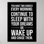 Chase Your Dreams - Gym, Hustle, Succes, Inspirere Poster (Voorkant)