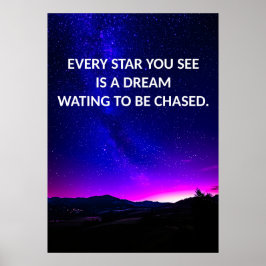 Chase Your Dreams Motivatie Poster