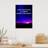 Chase Your Dreams Motivatie Poster (Keuken)