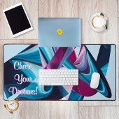 Chase Your Dreams Motivatie Vloeibaar Abstract Bureaumat