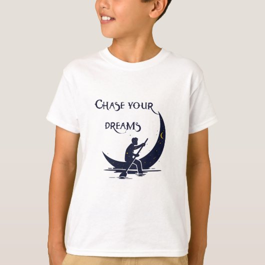 Chase your dreams T-shirts voor jongens (Voorkant)