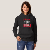 Chase Your Dreams with Determination and Style Hoodie (Voorkant volledig)