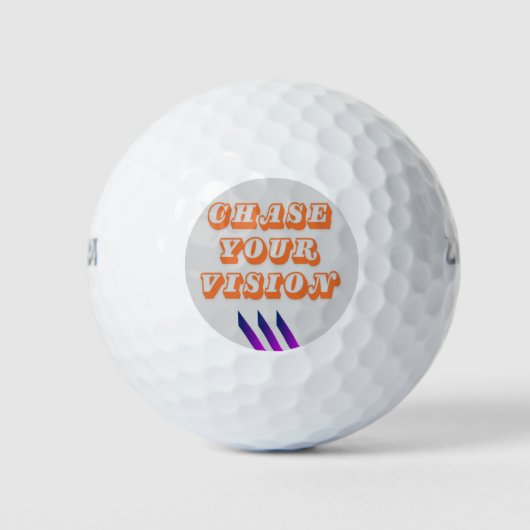 "Chase Your Vision - Precision golfballen" Golfballen (Voorkant)