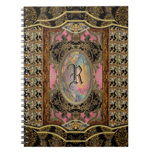 Chasecoeur Lotella Victoriaans monogram Notitieboek (Voorkant)