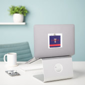Chaser Fun Navy Sticker (Laptop op bureau)