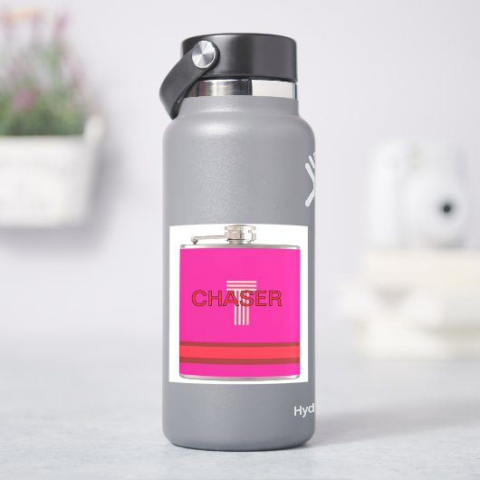 Chaser Fun Pink Sticker (HydroFlask)