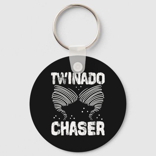 Chaser Grappige Mam Pap Twin Ouders Sleutelhanger (Voorkant)