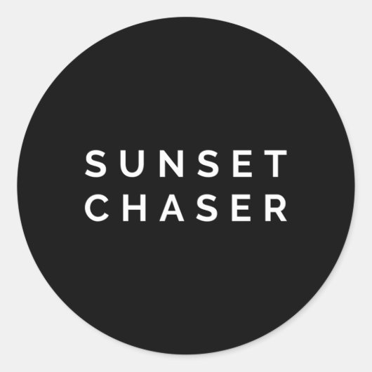 Chaser Ronde Sticker (Voorkant)