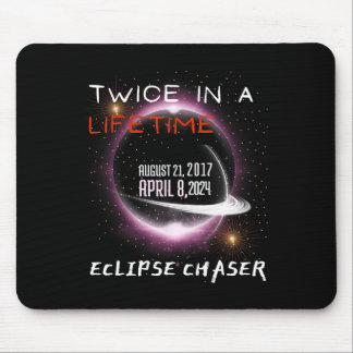 Chaser Solar Eclipse 2024 Grappig twee keer in een Muismat