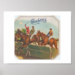 Chasers Vintage Horse Racing Poster