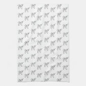 Chasin' Unicorns Geometric Crystal Unicorn Pattern Theedoek (Verticaal)