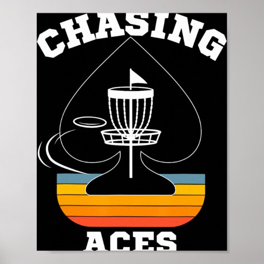 Chasing Aces Disc Golf Doel Sportkleding Heren W Poster (Voorkant)
