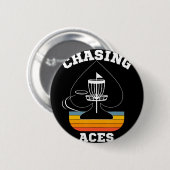 Chasing Aces Disc Golf Doel Sportkleding Heren W Ronde Button 5,7 Cm (Voorkant /achterkant)