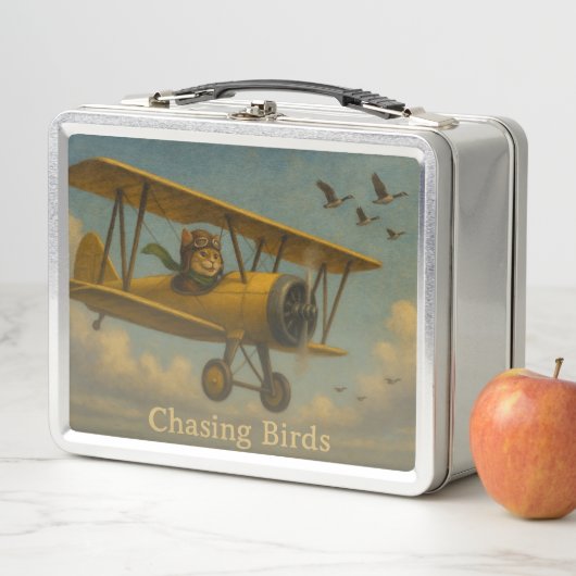 Chasing Birds metalen lunchbox (In situ)