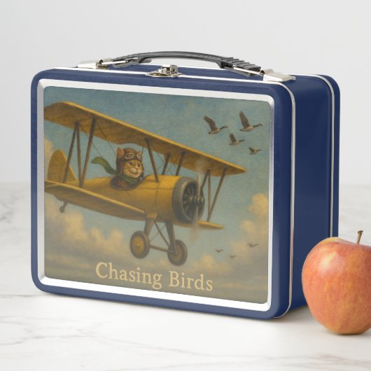 Chasing Birds metalen lunchbox (In situ)