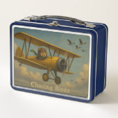 Chasing Birds metalen lunchbox (Voorkant)
