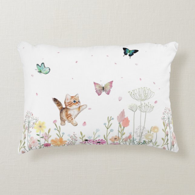 Chasing Butterflies Accent Pillow Kussen (Voorkant)