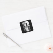 Chasing Dreams Between Buildings Urban Design Vierkante Sticker (Envelop)