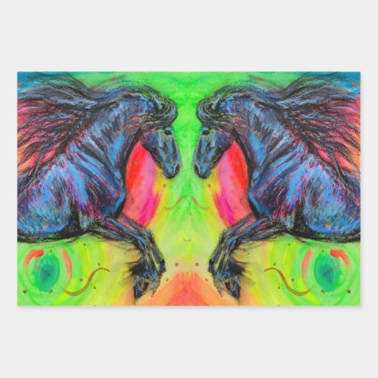 CHASING DREAMS Wrapping Paper Flat Sheet Set van 3 (Voorkant)