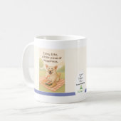 Chasing Happiness Dog Lover Mug by Tina Tran Koffiemok (Voorkant links)