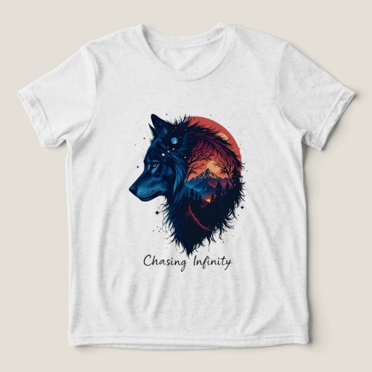 Chasing Infinity Tri-Blend Shirt (Design voorkant)