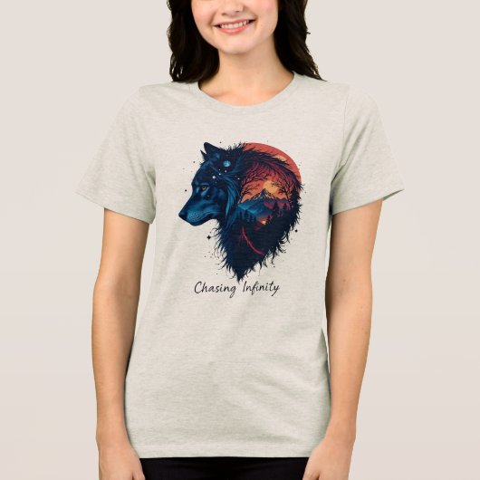 Chasing Infinity Tri-Blend Shirt (Voorkant)