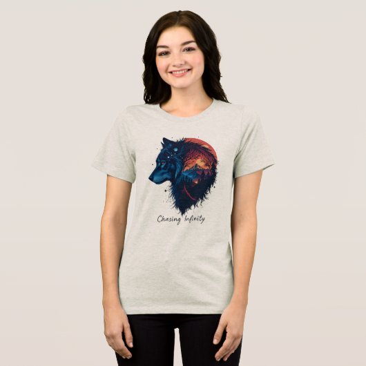 Chasing Infinity Tri-Blend Shirt (Voorkant volledig)