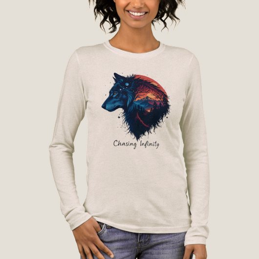 Chasing Infinity Tri-Blend Shirt (Voorkant)