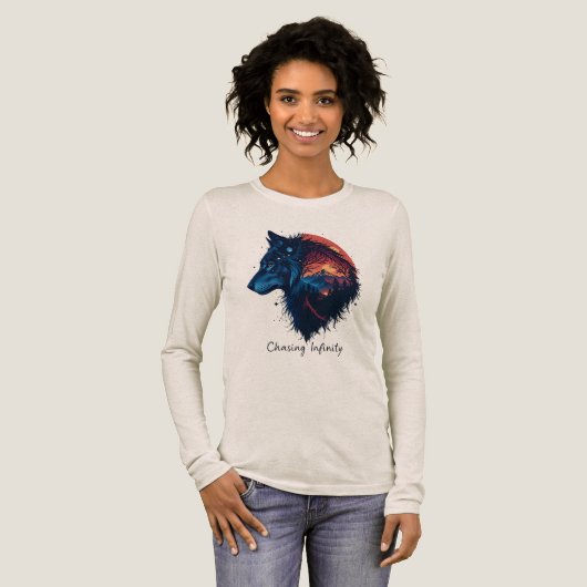 Chasing Infinity Tri-Blend Shirt (Voorkant)