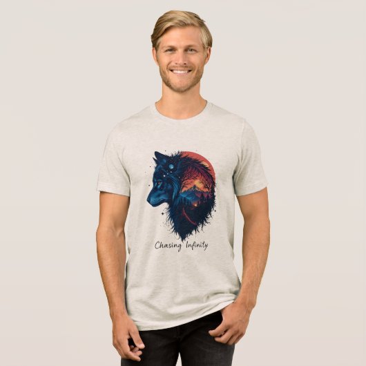 Chasing Infinity Tri-Blend Shirt (Voorkant volledig)