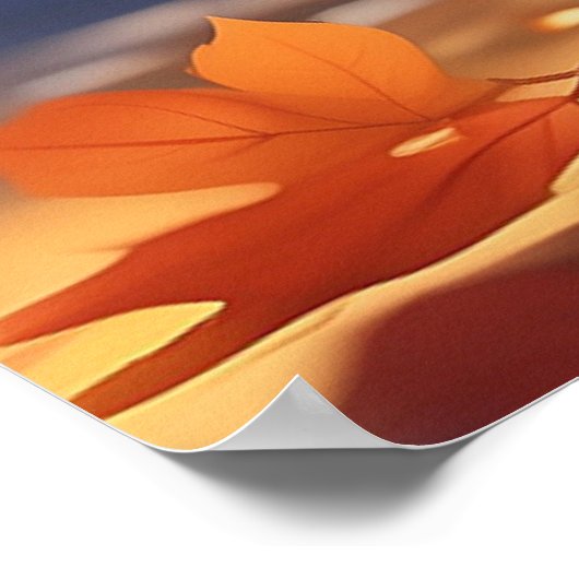 *~* Chasing Leaves Kitten 5:4 Kitty Cat AP68 Poster (Hoek)