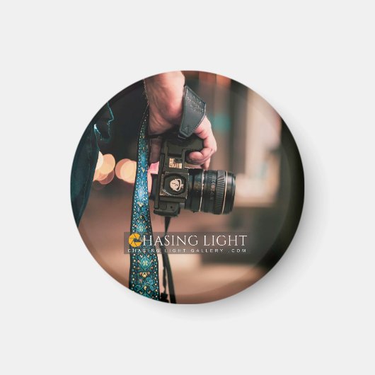 'Chasing Light Gallery' Cirkelmagneet Magneet (Voorkant)