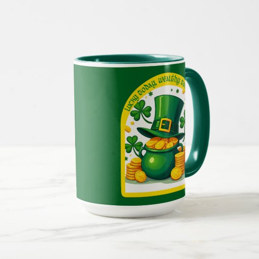 Chasing Luck Catching Cash St Patrick’s - caneca Mok (Voorkant rechts)