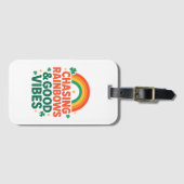 Chasing Rainbows & Good Vibes Bagagelabel (Voorkant (horizontaal))