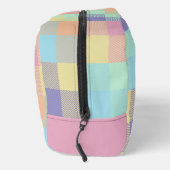 Chasing Rainbows Pastel Kleuren Buffel Check Plaid Toilettasje (Rechts)