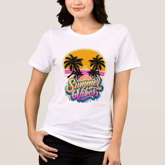 Chasing Summer Vibes Tri-Blend Shirt (Voorkant)