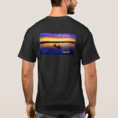 Chasing Sunset Kayak Cotton T-shirt | Unisex (Achterkant)