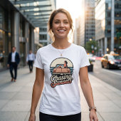 Chasing Sunsets Retro Esthetiek Dames T-shirt