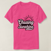 Chasing sunshine01 t-shirt (Design voorkant)