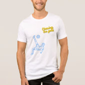 Chasing the Goal | Motivational Sports Design for  Tri-Blend Shirt (Voorkant)