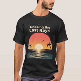 Chasing The Last Ray – Sunset Dreamer Aesthetic T-shirt