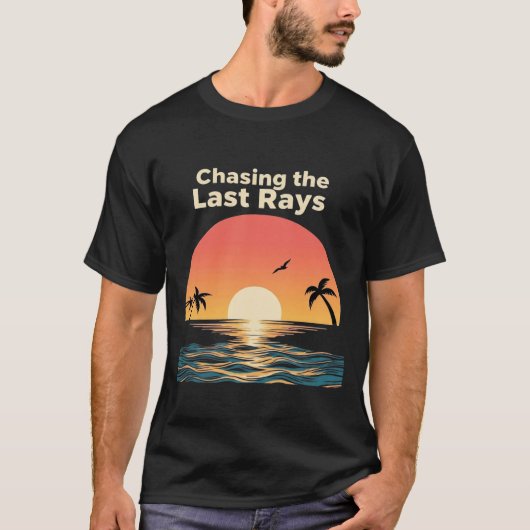 Chasing The Last Ray – Sunset Dreamer Aesthetic T-shirt (Voorkant)