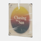 Chasing The Sun Glas Ornament (Voorkant links)