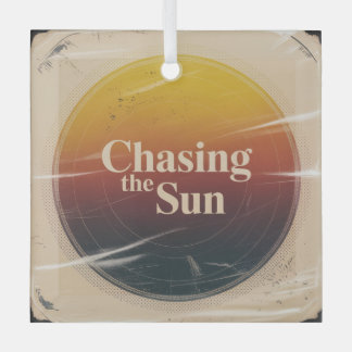 Chasing The Sun Glas Ornament
