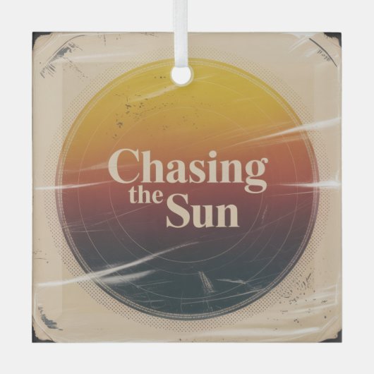 Chasing The Sun Glas Ornament (Voorkant)